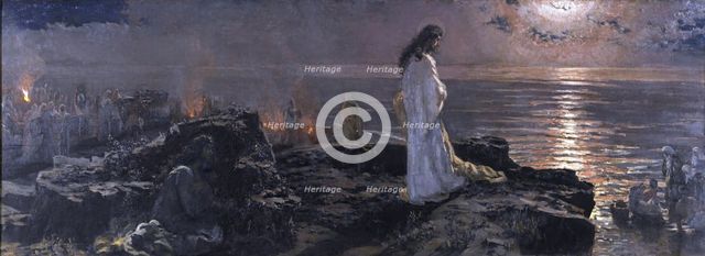 Jesus at the Sea of Tiberias, 1909. Creator: Antonio Muñoz Degrain.