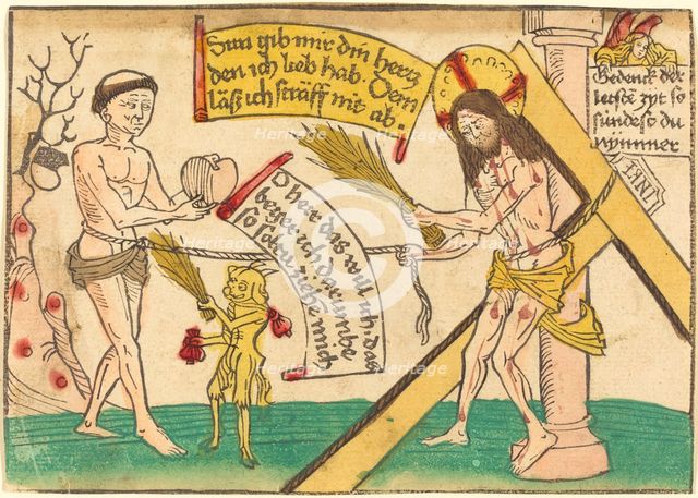 Jesus Attracting the Faithful to Heart, 1480/1490. Creator: Unknown.