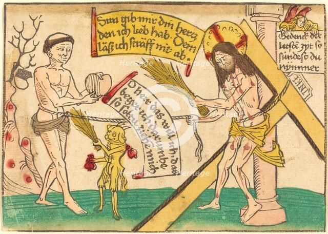 Jesus Attracting the Faithful to Heart, 1480/1490. Creator: Unknown.