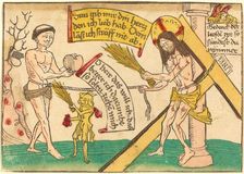 Jesus Attracting the Faithful to Heart, 1480/1490. Creator: Unknown