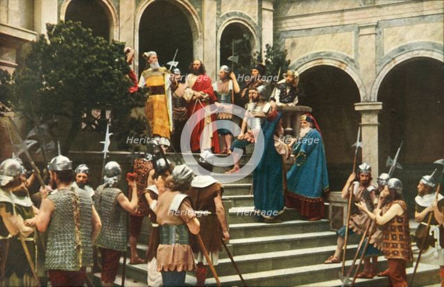 Jesus before Ananias, 1922.  Creator: Henry Traut.