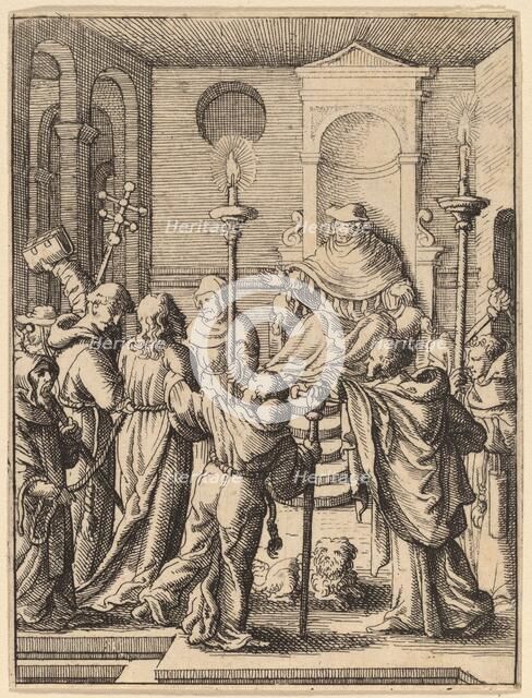Jesus before Annas. Creator: Wenceslaus Hollar.