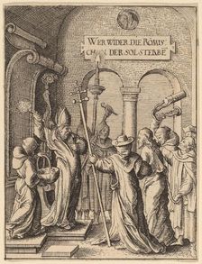 Jesus before Caiaphas. Creator: Wenceslaus Hollar