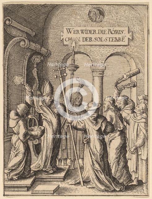 Jesus before Caiaphas. Creator: Wenceslaus Hollar.