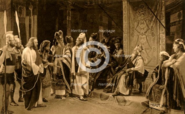 Jesus before Herod, 1922. Creator: Henry Traut.