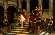 Jesus before Pilate, 1922. Creator: Henry Traut