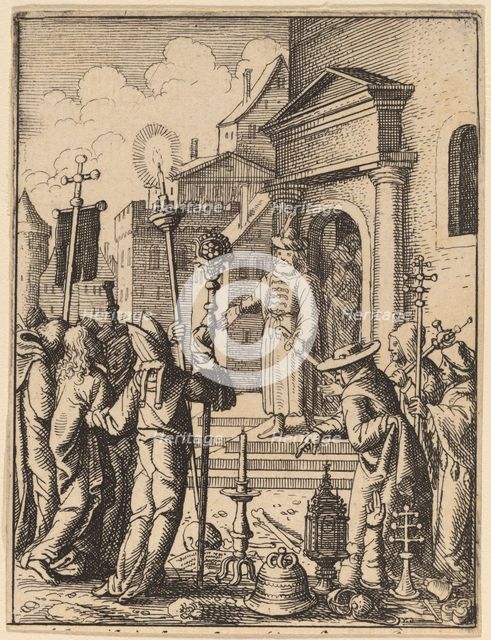 Jesus before Pilate. Creator: Wenceslaus Hollar.