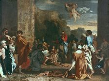 Jesus enters Jerlusalem c1630. Artist: Nicolas Poussin