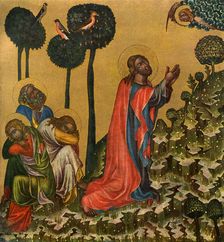 Jesus in the Olive Grove c1350 (1955).Artist: Master of the Vyssi Brod Altar