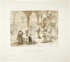 Jesus in the Temple, n.d. Creator: Jean Baptiste Le Prince