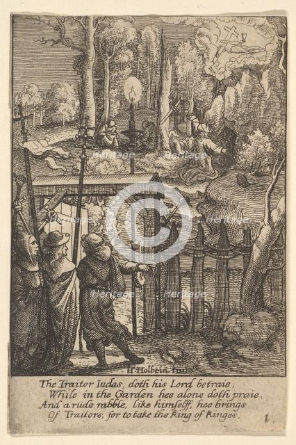 Jesus on the Mount of Olives, 1625-77. Creator: Wenceslaus Hollar.