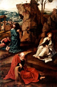 Jesus on the Mount of Olives 16th century. Artist: Pieter Coecke van Aelst