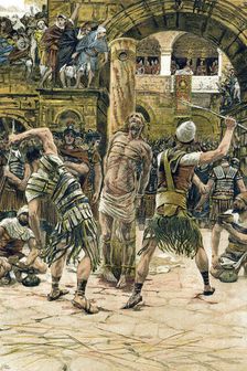 Jesus scourged on the face, c1897. Artist: James Tissot