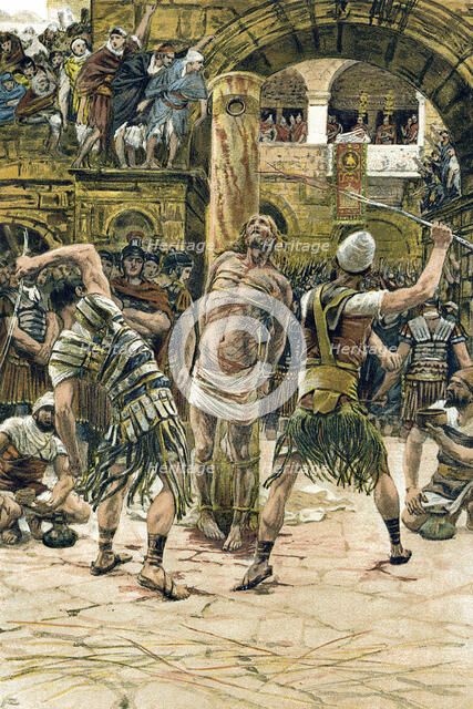 Jesus scourged on the face, c1897. Artist: James Tissot