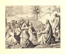 Jesus preaching, 1875. Creator: Johann Friedrich Overbeck