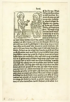 Jesus Preaching to His Disciples from Plenarium, Plate 4 from Woodcuts from Books..., 1929. Creators: Unknown, Anton Sorg, Wilhelm Ludwig Schreiber
