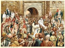 Jesus raising the widow's son at Nain, c1890. Artist: James Tissot
