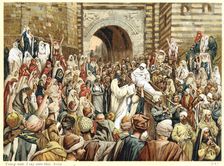 Jesus raising the widow's son at Nain, c1890. Artist: James Tissot