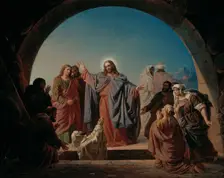 Jesus Wakes Lazarus, 1860. Creator: Robert Wilhelm Ekman