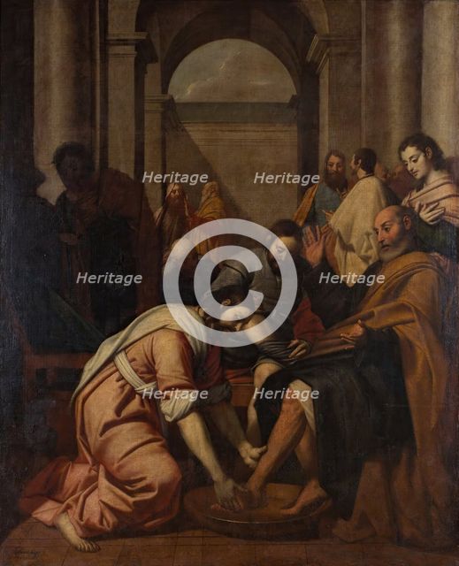 Jesus Washing Peter's Feet, 1657. Creator: Antonio Arias Fernández.