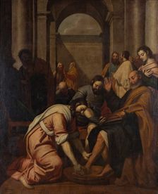 Jesus Washing Peter's Feet, 1657. Creator: Antonio Arias Fernández