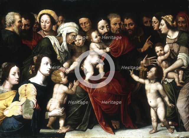 'Jesus with the Little Children', c1559-1589. Artist: Vincent Sellaer