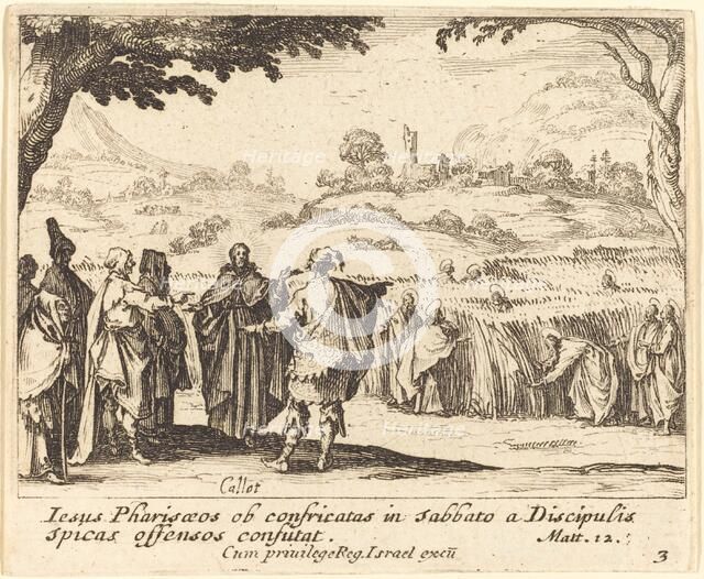 Jesus with the Pharisees, 1635. Creator: Jacques Callot.