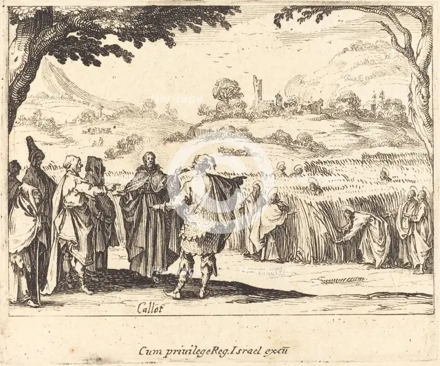 Jesus with the Pharisees, 1635. Creator: Jacques Callot.