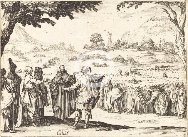 Jesus with the Pharisees, 1635. Creator: Jacques Callot.