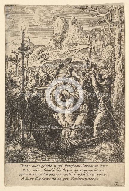 Jesus taken, 1625-77. Creator: Wenceslaus Hollar.