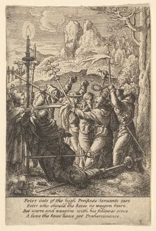 Jesus taken, 1625-77. Creator: Wenceslaus Hollar