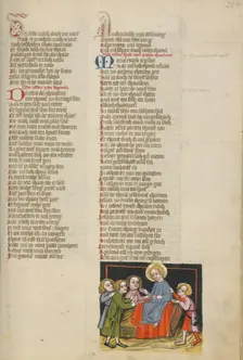 Jesus Talking to Other Children; Weltchronik about 1400-1410. Creator: Unknown