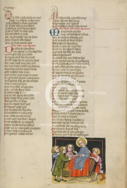 Jesus Talking to Other Children; Weltchronik about 1400-1410. Creator: Unknown.