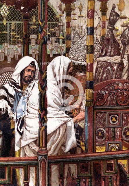 Jesus teaching in the Synagogue, c1897. Artist: James Tissot