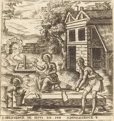 Jesus the Obedient Son, probably c. 1576/1580. Creator: Leonard Gaultier