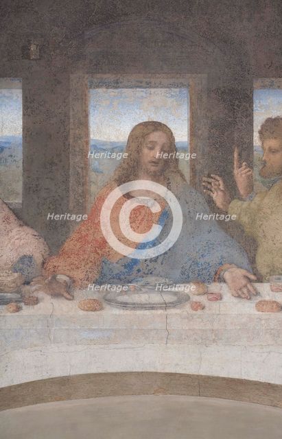 Jesus. The Last Supper (Detail), 1495-1498.