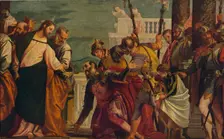 Jesus Y El Centurio De Cafarnaun (Jesus and the Centurion), 1571, (c1934). Artist: Paolo Veronese