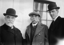 J.F. Sorzano; Rear Adm. Carvatho [i.e., Rear Admiral Jose Carlos Carvalho]; Algot Lange, (1912?). Creator: Bain News Service