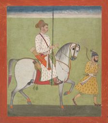Jhujhar Singh on Horseback, ca. 1720-30. Creator: Dalchand