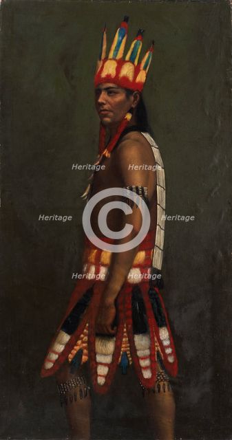 Jivaro Indian, ca. 1890-1892. Creator: Unknown.
