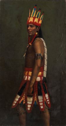 Jivaro Indian, ca. 1890-1892. Creator: Unknown