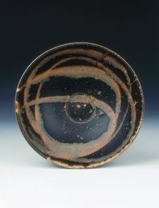 Jizhou black glazed bowl with yellowish slip, Southern Song dynasty, China, 1225-1227