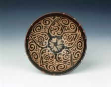 Jizhou bowl with stylised open flower, Yuan dynasty, China, late 13th-early 14th century