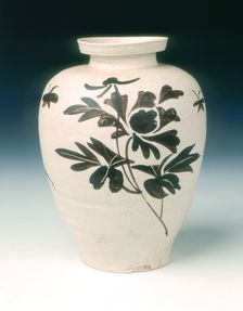 Jizhou stoneware vase, Southern Song dynasty, China, 12th-13th century. Creator: Unknown