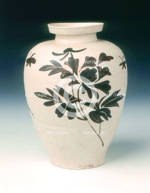 Jizhou stoneware vase, Southern Song dynasty, China, 12th-13th century. Creator: Unknown.