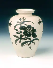 Jizhou stoneware vase, Southern Song dynasty, China, 12th-13th century. Creator: Unknown