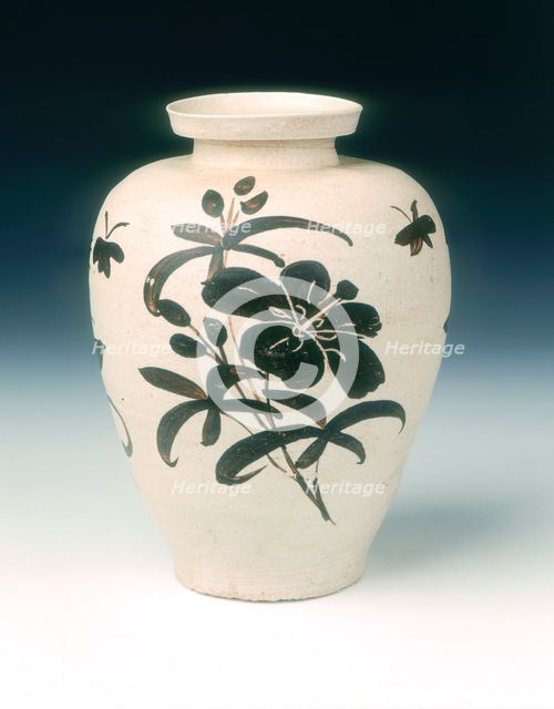 Jizhou stoneware vase, Southern Song dynasty, China, 12th-13th century. Creator: Unknown.