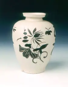 Jizhou stoneware vase, Southern Song dynasty, China, 12th-13th century. Creator: Unknown