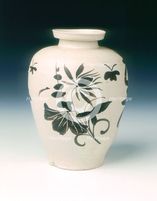 Jizhou stoneware vase, Southern Song dynasty, China, 12th-13th century. Creator: Unknown.