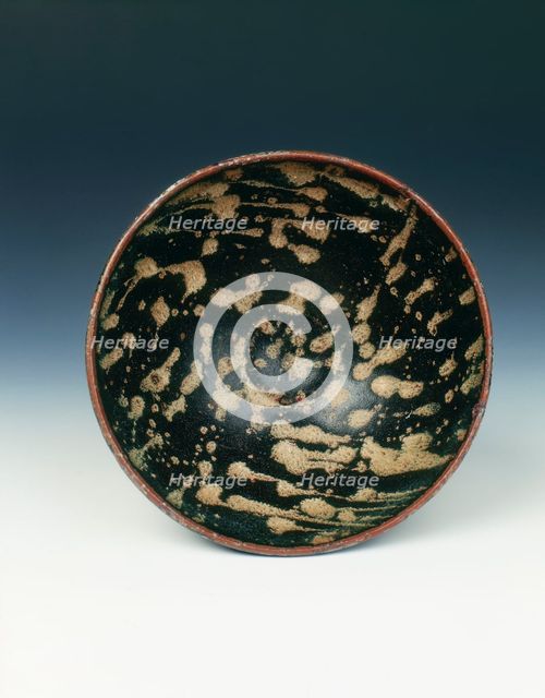 Jizhou stoneware bowl, China, 13th century. Creator: Unknown.